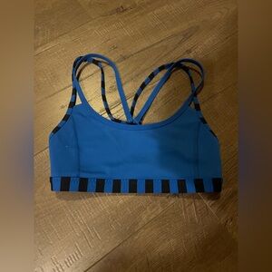 lululemon athletica Blue and Black Sports Bra